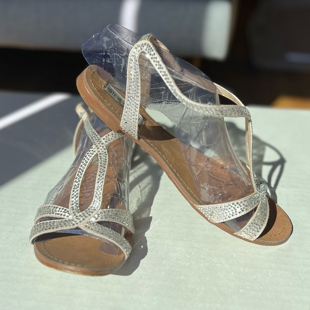 Steve Madden rhinestone sandals Size 9.5 W